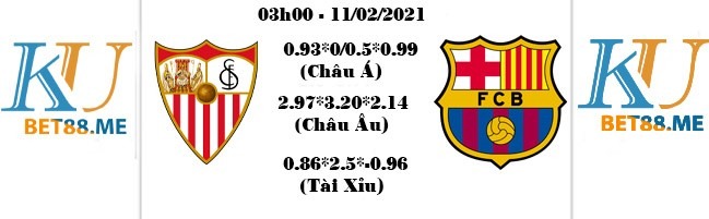 soi keo Sevilla vs Barcelona 11022021 2