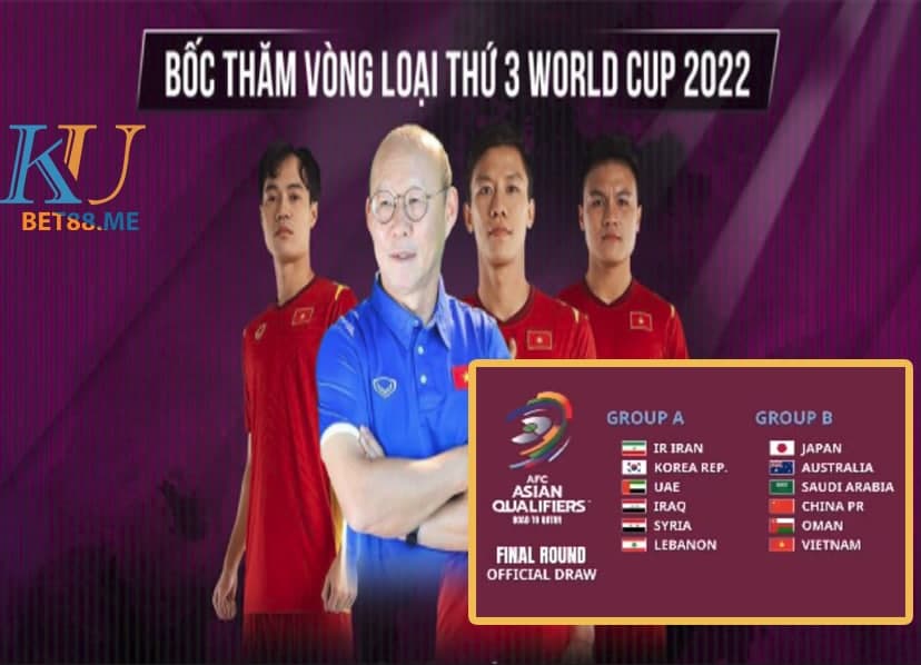 Kết quả bốc thăm vòng loại 3 World Cup 2022. "Khó dễ" cho Đội tuyển Việt Nam